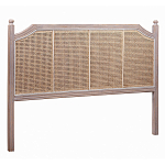 Изголовье кровати коричневое с обивкой из ротанга Olivia Headboard варинант исполнения - 1 | Loft Concept в Ростове-на-Дону