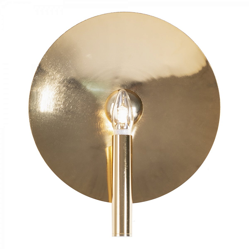  Gold Round Backing Exposed Bulb Sconce    -- | Loft Concept 