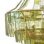Люстра круглая каскадная Explosion of Green Shades зеленое стекло варинант исполнения - 1 | Loft Concept в Ростове-на-Дону