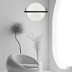 Светодиодный подвесной светильник круглой формы с металлическим черным каркасом Marble Glow варинант исполнения - 6 | Loft Concept в Ростове-на-Дону