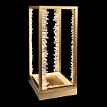 Настольная лампа прямоугольная с декоративными элементами в виде кристаллов Smooth Shine варинант исполнения - 1 | Loft Concept в Ростове-на-Дону