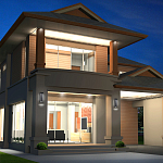 Настенный фонарь уличный прямоугольный черного цвета со стеклом с пузырьками Eurofase варинант исполнения - 6 | Loft Concept в Ростове-на-Дону