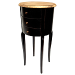 Комод маленький круглый c 3-мя ящиками и состаренным эффектом Vintage варинант исполнения - 1 | Loft Concept в Ростове-на-Дону