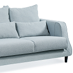 Диван Seldon с мягкими подушками голубое букле варинант исполнения - 3 | Loft Concept в Ростове-на-Дону