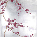Обои ручная роспись Cherry Tree Special Colourway on Sterling Silver gilded paper варинант исполнения - 2 | Loft Concept в Ростове-на-Дону