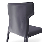 Стул серый из искуственной кожи на 4-х ножках Enigma Gray варинант исполнения - 2 | Loft Concept в Ростове-на-Дону