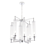 Люстра с 8-ю прозрачными цилиндрическими плафонами Jeanette варинант исполнения - 5 | Loft Concept в Ростове-на-Дону