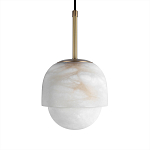 Подвесной светильник из белого алебастра Cryptocrystalline Stone варинант исполнения - 5 | Loft Concept в Ростове-на-Дону