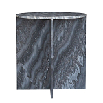 Столик кофейный с столешницей из черного мрамора Compact Black Marble Table варинант исполнения - 3 | Loft Concept в Ростове-на-Дону