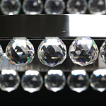 Люстра с тремя кольцами цвета хром и прозрачными хрустальными шарами по периметру Sacramento Transparent Balls Chandelier варинант исполнения - 6 | Loft Concept в Ростове-на-Дону