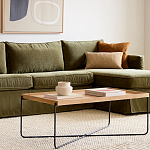 Журнальный стол с прямоугольной деревянной столешницей Urban Style Space варинант исполнения - 4 | Loft Concept в Ростове-на-Дону