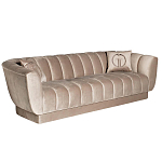 Диван трехместный велюровый серый Island of Comfort варинант исполнения - 1 | Loft Concept в Ростове-на-Дону