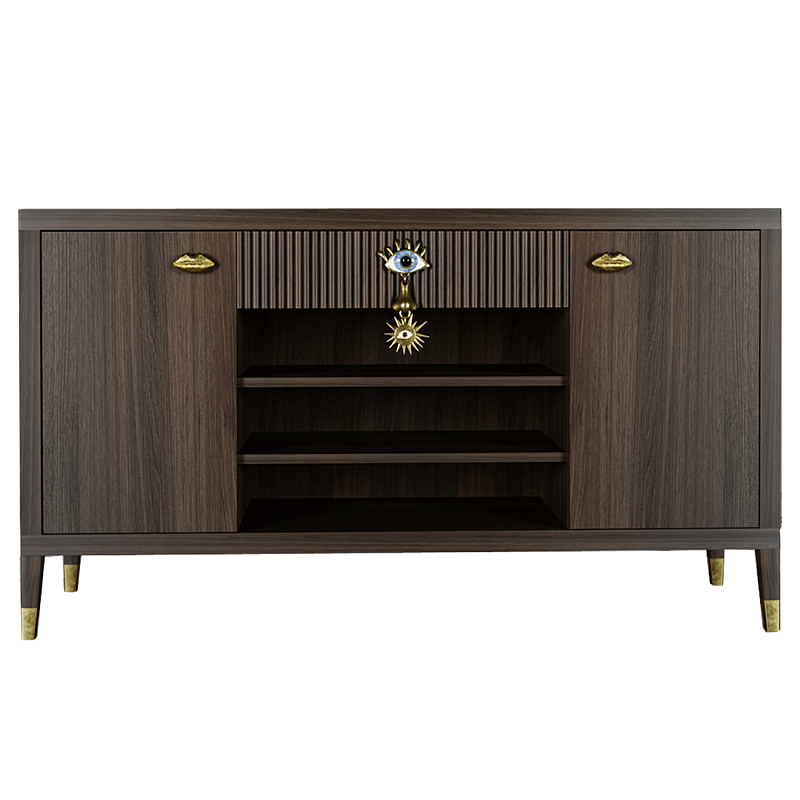 Комод-буфет Elsa Dreams Walnut с открытыми полками Орех Комод-буфет Elsa Dreams Walnut с открытыми полками Орех в Ростове-на-Дону | Loft Concept