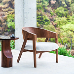 Приставной столик из массива дерева Walnut варинант исполнения - 10 | Loft Concept в Ростове-на-Дону