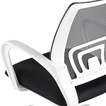 Офисное кресло с основанием из белого пластика Desk chairs Black варинант исполнения - 7 | Loft Concept в Ростове-на-Дону