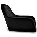 Барный стул вращающийся со спинкой и подлокотниками Douglas Rhombus Черный Велюр варинант исполнения - 2 | Loft Concept в Ростове-на-Дону