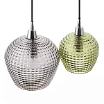 Подвесной светильник каскадный с 2-мя рельефными плафонами Cascade with Relief Lampshades варинант исполнения - 4 | Loft Concept в Ростове-на-Дону