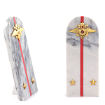 Сувенир Погон МВД из натурального камня мрамор Souvenir Epaulets варинант исполнения - 2 | Loft Concept в Ростове-на-Дону