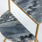 Кофейный столик с подстольем из металла Halves варинант исполнения - 3 | Loft Concept в Ростове-на-Дону