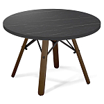 Стол журнальный c круглой столешницей на четырех коричневых ножках Charm Coffee Table варинант исполнения - 1 | Loft Concept в Ростове-на-Дону