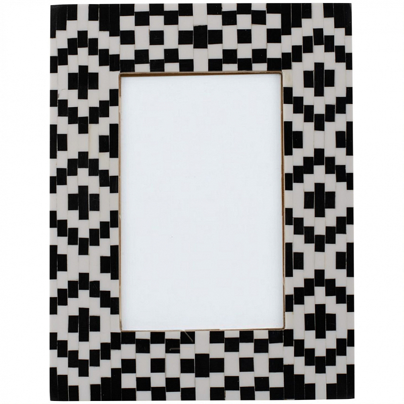   Black&white Indian Bone Inlay photo frame -  -- | Loft Concept 