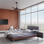 Потолочный вентилятор с тремя угловатыми лопастями Kichler варинант исполнения - 5 | Loft Concept в Ростове-на-Дону