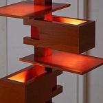 Торшер с каркасом из множества полок Links варинант исполнения - 2 | Loft Concept в Ростове-на-Дону