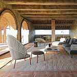 Дизайнерское уличное кресло с веревочной спинкой PETALO Armchair варинант исполнения - 7 | Loft Concept в Ростове-на-Дону