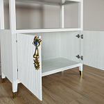 Стеллаж со стеклянными полками Elsa Dreams White варинант исполнения - 4 | Loft Concept в Ростове-на-Дону