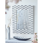 Прямоугольное зеркало с инкрустацией раковинами устриц Mother оf Pearl Facets варинант исполнения - 6 | Loft Concept в Ростове-на-Дону