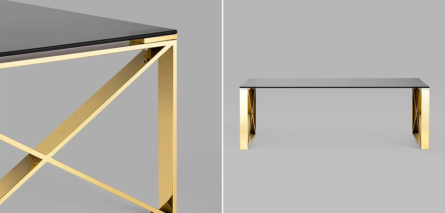 Столик кофейный Lannes Collection Gold Столик кофейный Lannes Collection Gold - Loft-Concept в Ростове-на-Дону
