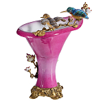 Ваза розового цвета из фарфора с птичкми и цветущими ветвями Garden of Eden варинант исполнения - 2 | Loft Concept в Ростове-на-Дону