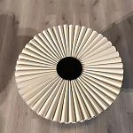 Дизайнерский журнальный стол круглый с фактурной столешницей Ifike варинант исполнения - 1 | Loft Concept в Ростове-на-Дону