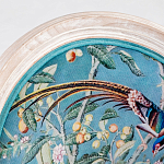 Стул из массива бука бирюзовый с изображением птиц и цветов Turquoise Beige Chinoiserie Birds Garden Chair варинант исполнения - 3 | Loft Concept в Ростове-на-Дону