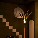 Обои ручная роспись Chez Nina by India Mahdavi Standard colourway on Perfect Green slub silk варинант исполнения - 2 | Loft Concept в Ростове-на-Дону