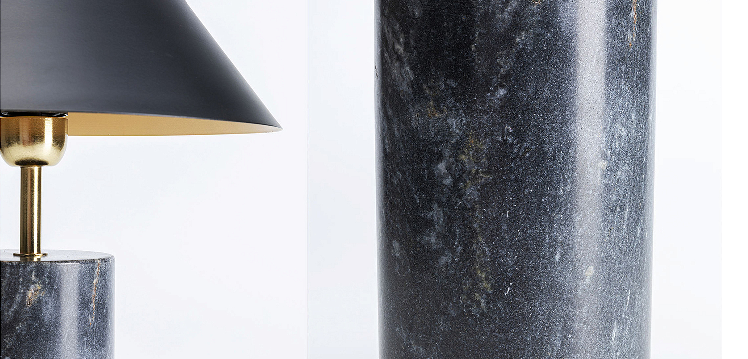 Настольная лампа из темно-синего мрамора - Loft-Concept в Ростове-на-Дону