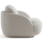 Полукруглое кресло из обивки меланж Halle Melange Armchair варинант исполнения - 5 | Loft Concept в Ростове-на-Дону