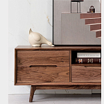 Тумба под телевизориз массива дерева TV Stand made of Walnut Wood варинант исполнения - 3 | Loft Concept в Ростове-на-Дону