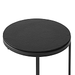 Кофейный столик круглый чёрный Compact Loft варинант исполнения - 3 | Loft Concept в Ростове-на-Дону