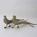 Статуэтка бронзовая пара Фазаны золотые Bronze Birds варинант исполнения - 1 | Loft Concept в Ростове-на-Дону