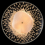 Бра с белым рельефным плафоном и стеклом с рисунком FLOW варинант исполнения - 1 | Loft Concept в Ростове-на-Дону