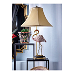 Настольная лампа с абажуром Розовый Фламинго Porcelain Flamingo Lamp варинант исполнения - 2 | Loft Concept в Ростове-на-Дону
