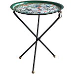 Круглый приставной столик складной Chinoiserie Blooming Garden Side Table варинант исполнения - 1 | Loft Concept в Ростове-на-Дону