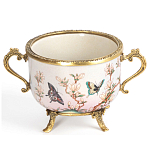 Фарфоровая чаша с бронзовыми элементами Eden Garden варинант исполнения - 1 | Loft Concept в Ростове-на-Дону