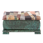 Шкатулка с мозаикой из натуральных камней Stone Casket варинант исполнения - 4 | Loft Concept в Ростове-на-Дону