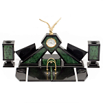 Настольный канцелярский набор из нефрита с декором в виде орла Golden Eagle варинант исполнения - 1 | Loft Concept в Ростове-на-Дону