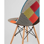 Пластиковый стул на ножках из массива бука Eames Пэчворк варинант исполнения - 3 | Loft Concept в Ростове-на-Дону