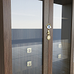 Дизайнерский шкаф витрина Elsa Dreams Walnut с 4-мя ящиками варинант исполнения - 5 | Loft Concept в Ростове-на-Дону