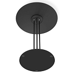 Стол журнальный с круглой столешницей из стекла Gray and Gold Marble варинант исполнения - 6 | Loft Concept в Ростове-на-Дону