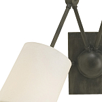 Бра с двумя тканевыми абажурами в форме цилиндра Prerequisites варинант исполнения - 1 | Loft Concept в Ростове-на-Дону